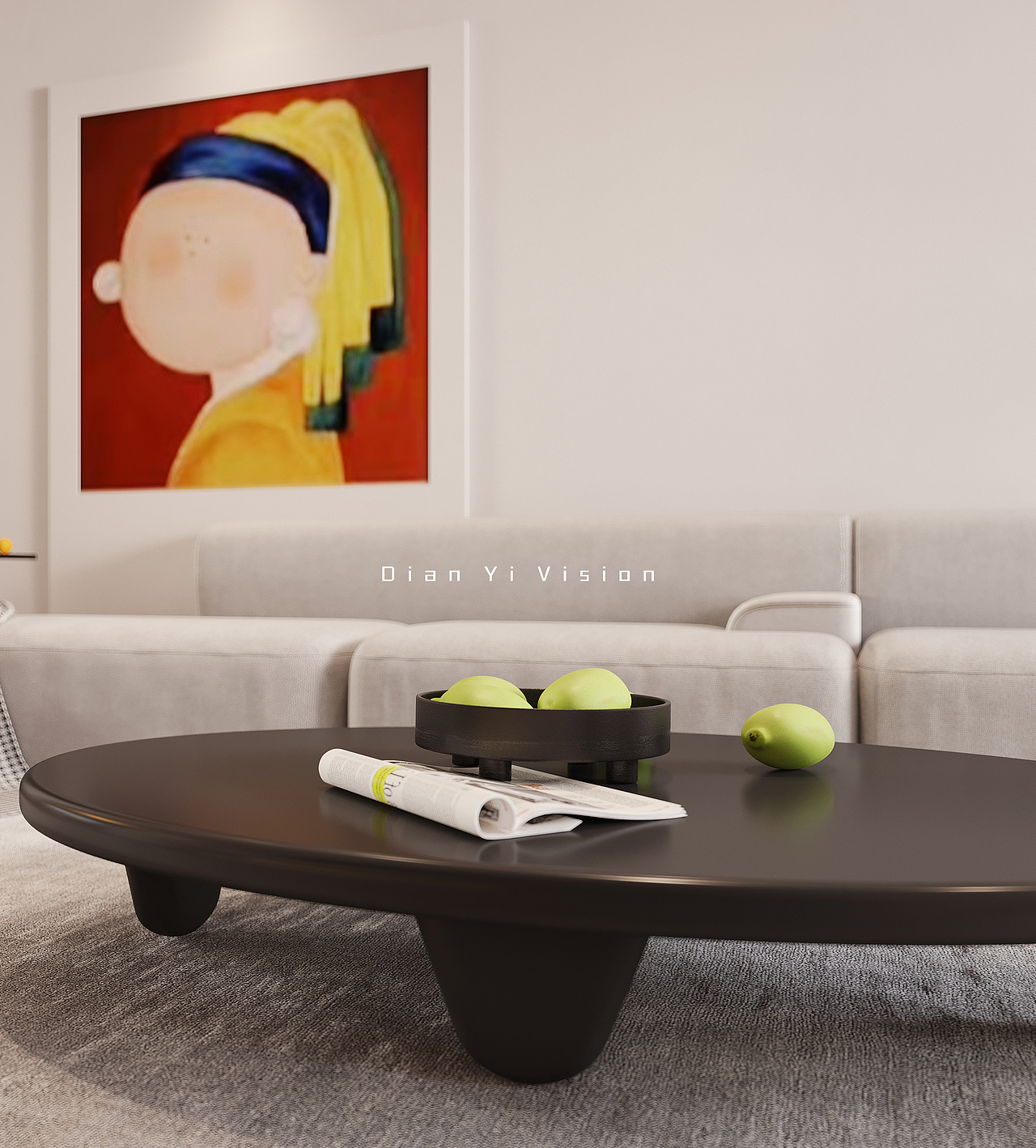 现代极简家装空间表现