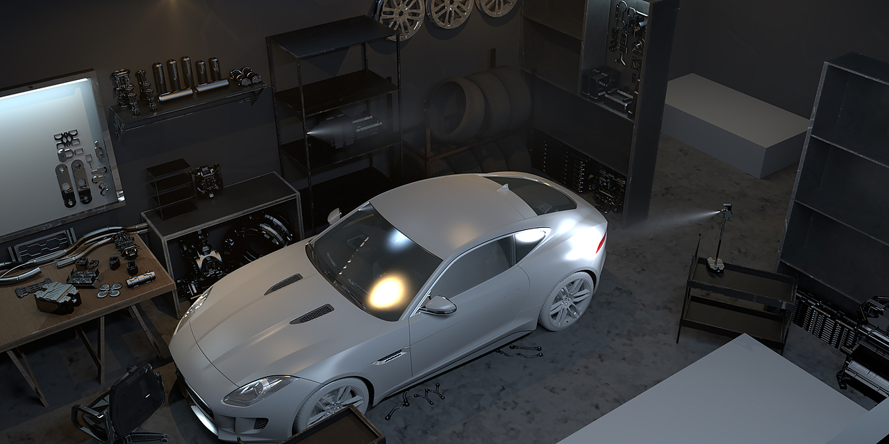 Auto repair shop 概念设计（图ZMjA2MTQyNzA4） - 概念设定 - 站酷设计师马祖超原创素材 - 站酷ZCOOL