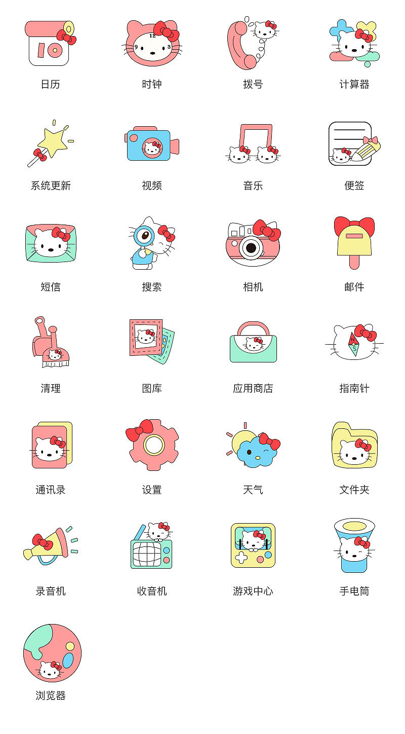 hellokitty主题图标