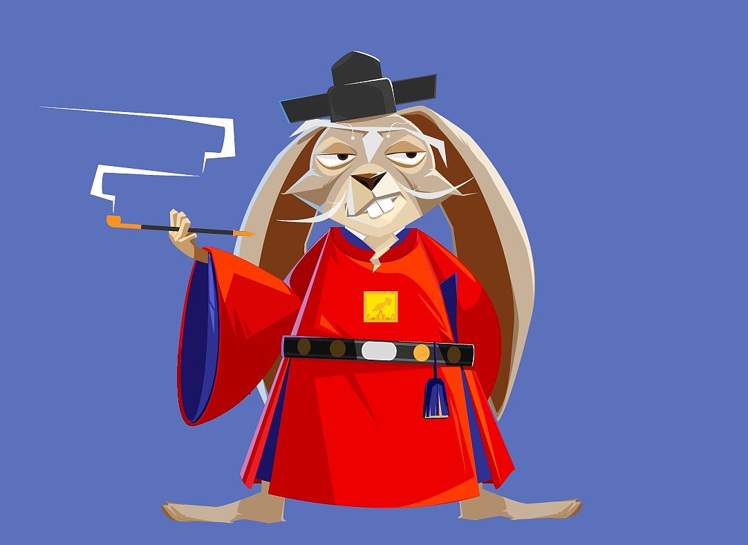 朝鲜兔子满大人（图ZMTE3MjQzNjA=） - 商业插画 - 站酷设计师李有希原创素材 - 站酷ZCOOL