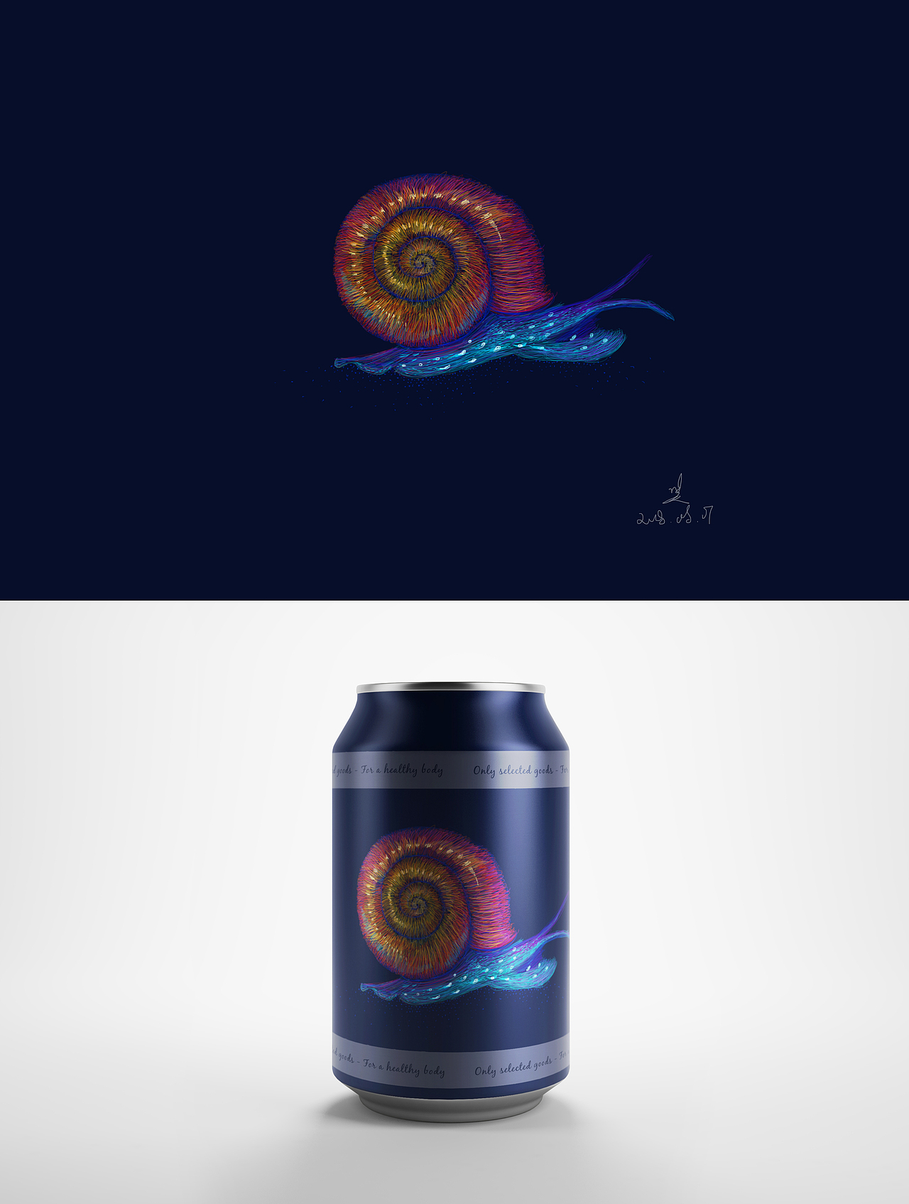 包装设计-蜗牛往前走