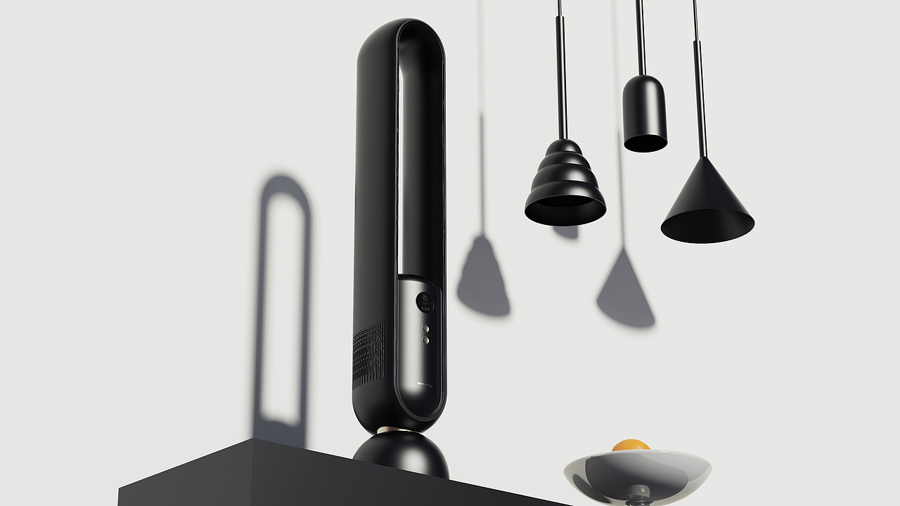 智能无叶风扇-O2（图ZMjY3MTI0MzA0） - 电子产品 - 站酷设计师OldGuy原创素材 - 站酷ZCOOL