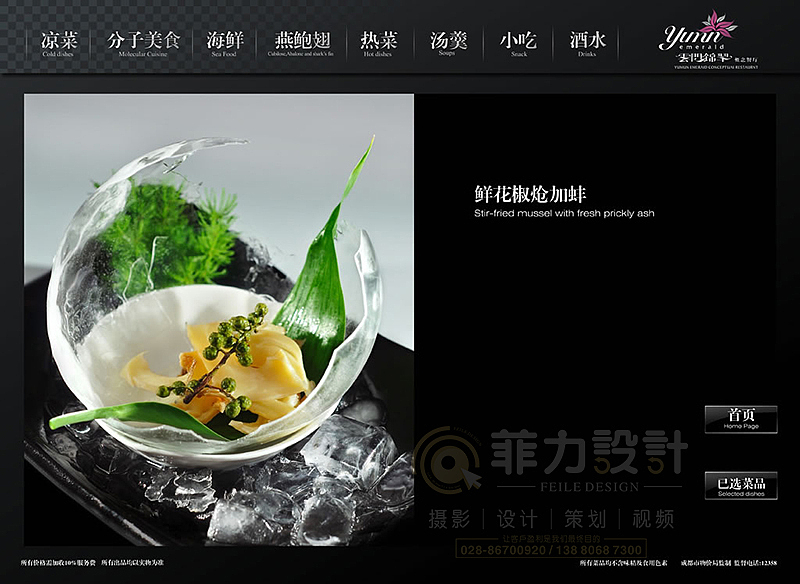 专业的菜谱设计公司,菲力设计作品分子美食分享