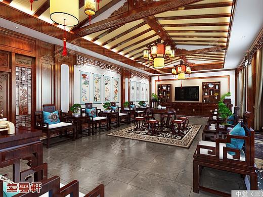 苏州市400平豪宅中式装修，完美诠释出中式的水墨禅意