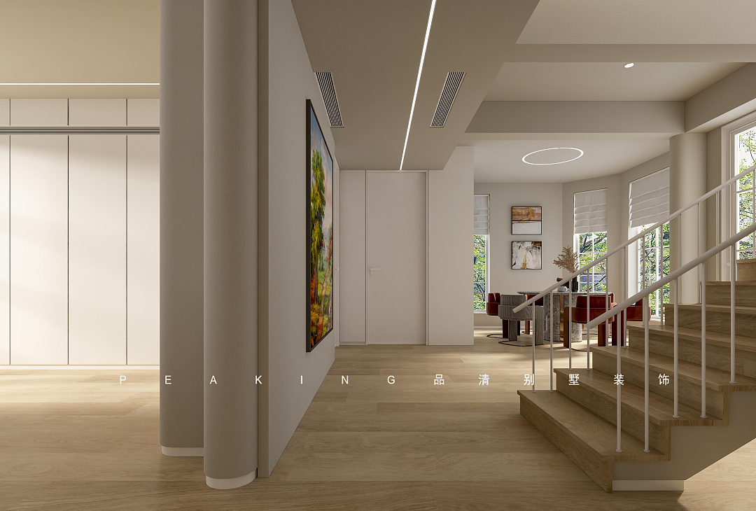 别墅装修 | 429㎡现代简约--归家的理想（图ZMjk0NDAxMjY4） - 家装设计 - 站酷设计师常州别墅装饰lu原创素材 - 站酷ZCOOL