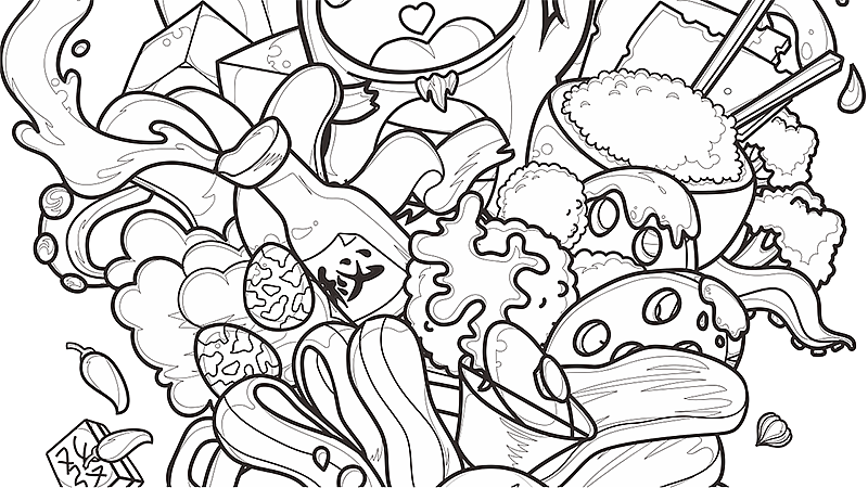 餐饮品牌VI设计-好食冒 餐饮IP设计