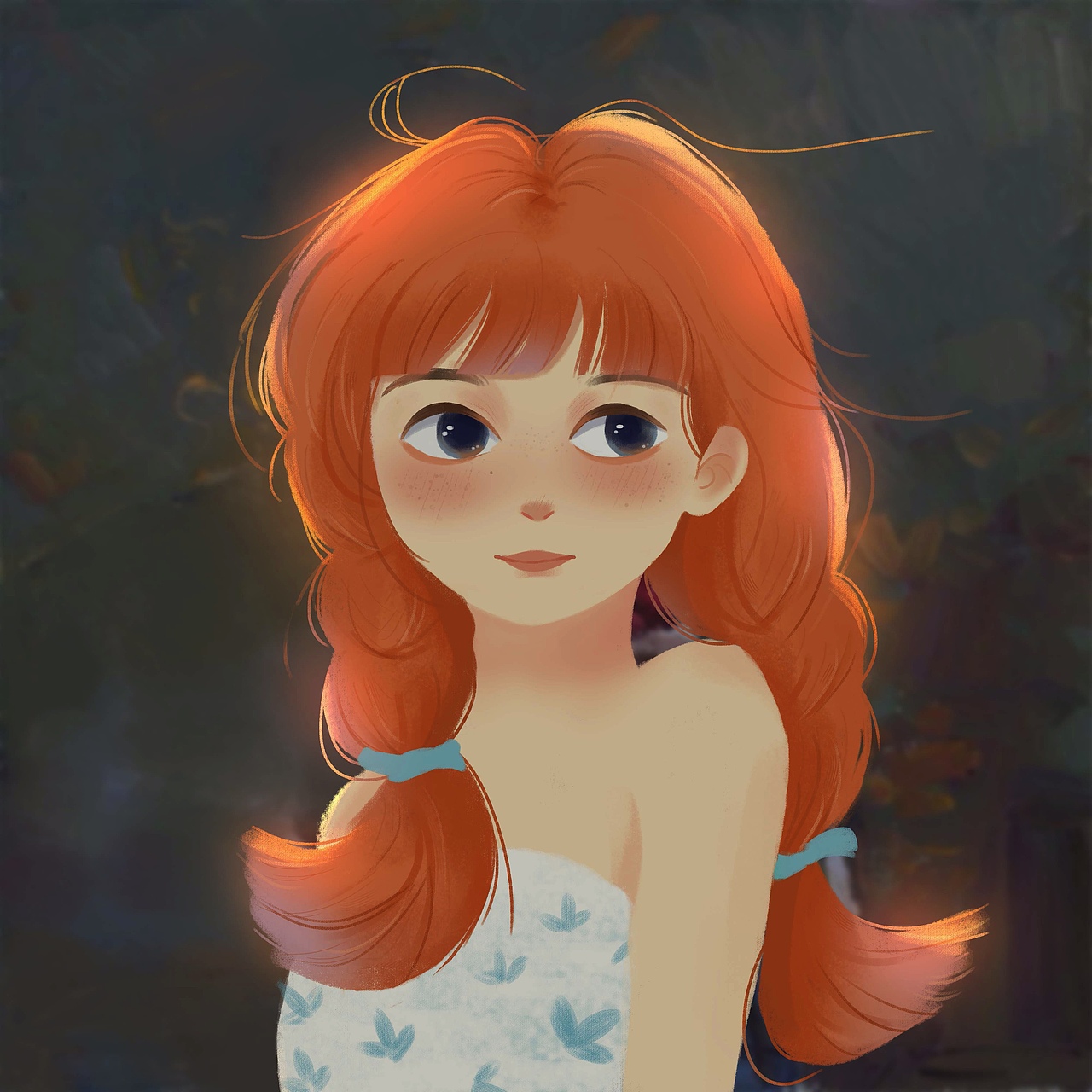 发光的小女孩儿