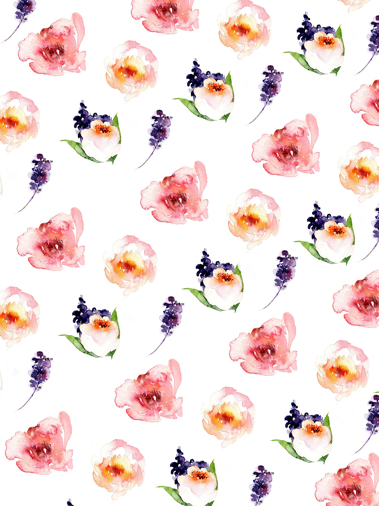 水彩平铺壁纸（图ZNTM0ODkwMDQ=） - 创作习作 - 站酷设计师浮岛鲸原创素材 - 站酷ZCOOL