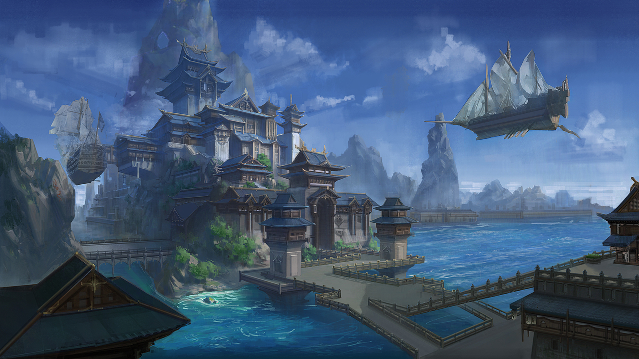 城|插画|游戏原画|肥肥甲鱼包_原创作品-站酷zcool