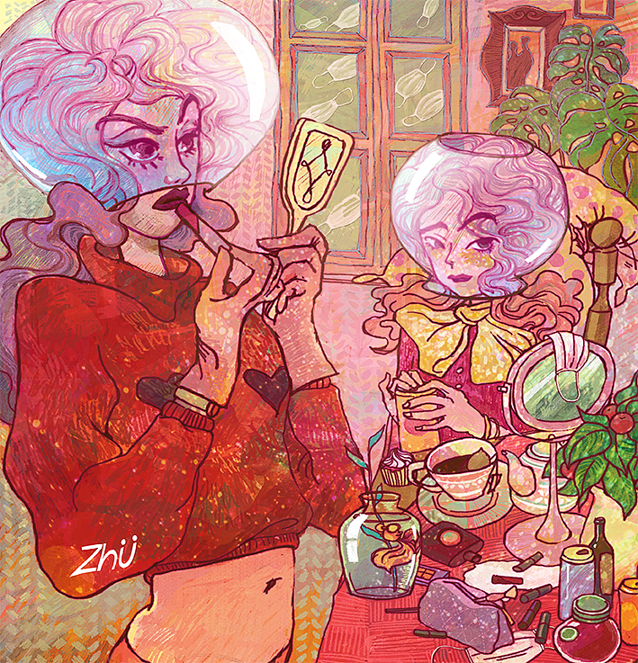 涂口红（图ZMTk0NjU5MDY4） - 创作习作 - 站酷设计师酱紫猪原创素材 - 站酷ZCOOL