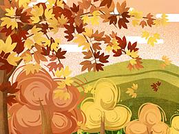 小清新肌理插画系列-1