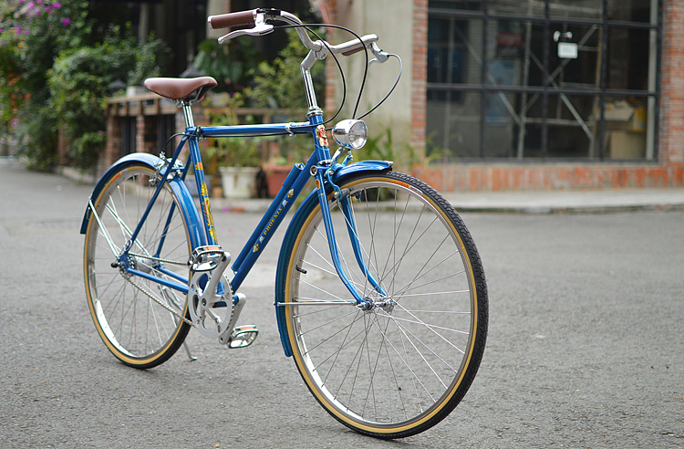 凤凰26寸自行车改装内三速复古车