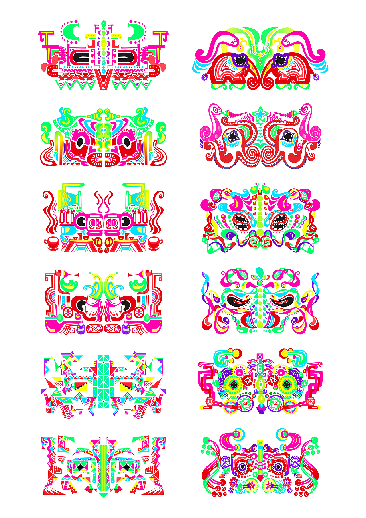 饕餮纹再设计与应用（图ZODI4ODI5MTY=） - 图案 - 站酷设计师Findream原创素材 - 站酷ZCOOL