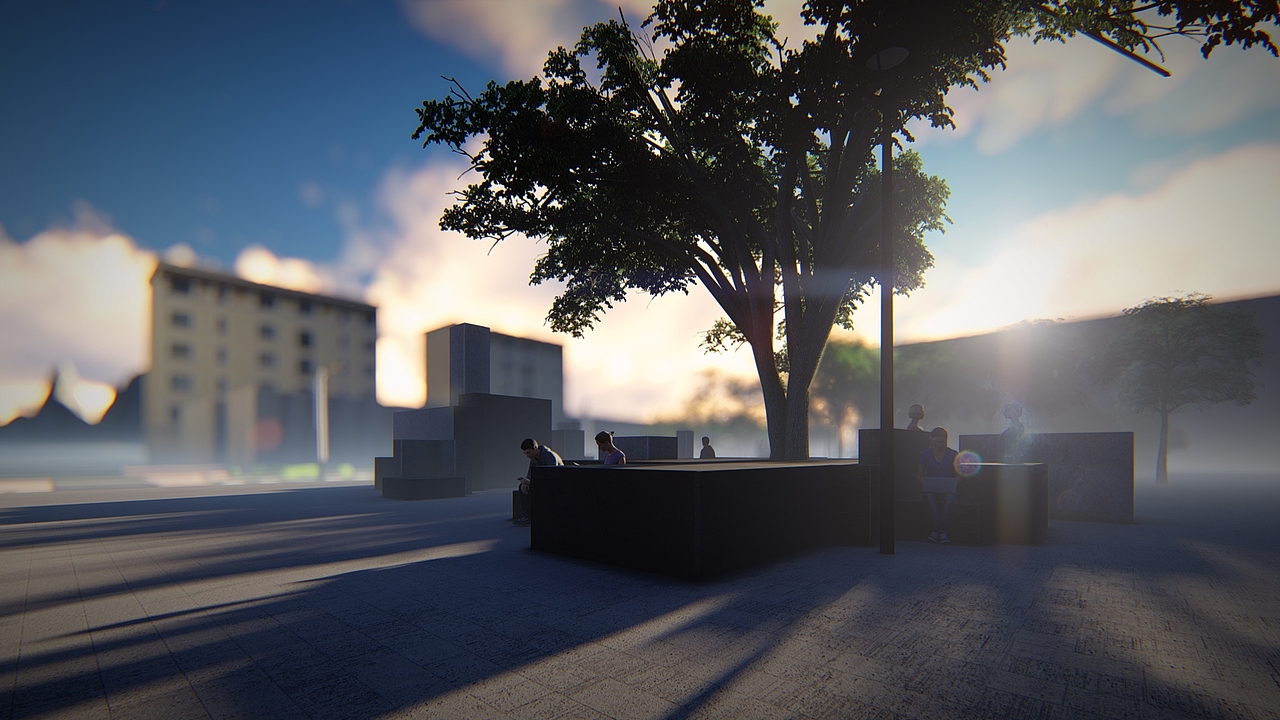 俄罗斯方块校园广场（图ZMTQxMDMzNTgw） - 景观设计 - 站酷设计师cDongDongDong原创素材 - 站酷ZCOOL