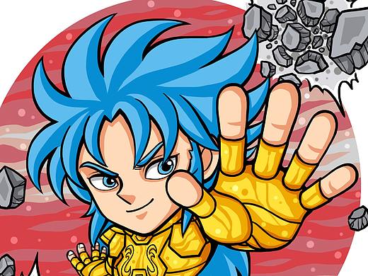 雙子星座黃金圣斗士——撒加（個(gè)人主頁-ZNDIwNzY0MzI=） - 新銳潮流插畫 - 站酷設(shè)計(jì)師紅色杰克原創(chuàng)素材 - 站酷ZCOOL