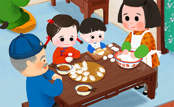 儿童应用“不一样的过年”（图ZNDEzNTk4NDQ=） - 儿童插画 - 站酷设计师sopofan原创素材 - 站酷ZCOOL