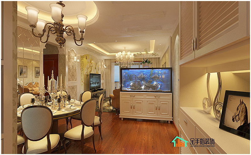 中天会展城A1欧式风格装修