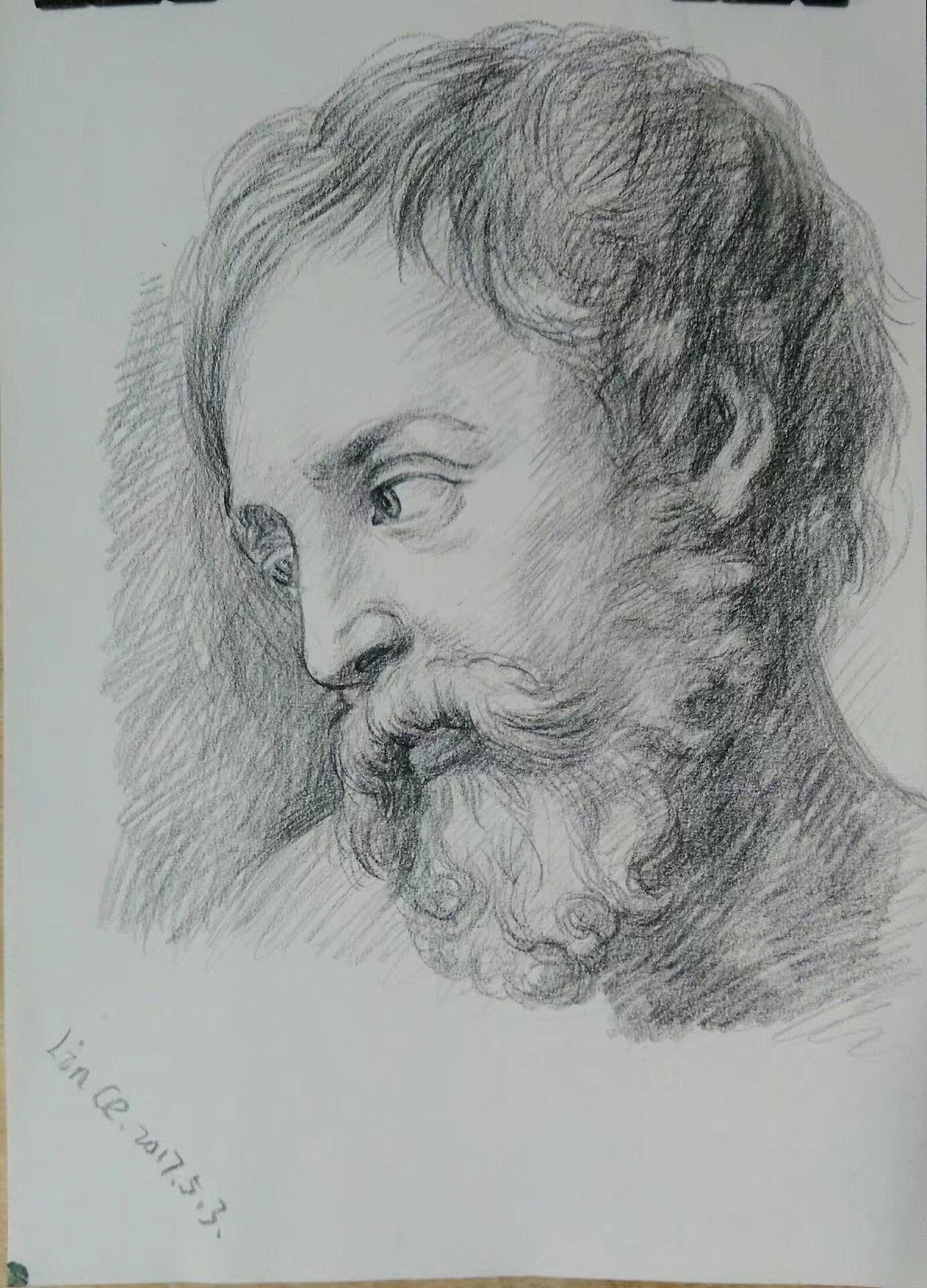 临摹一些大师的.