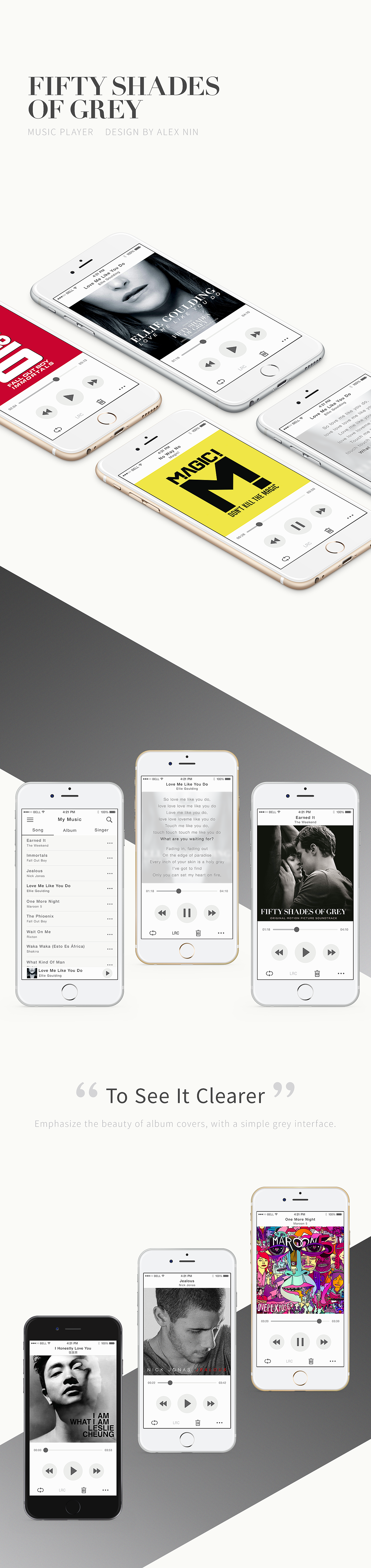 Fifty Shades Of Grey（图ZMjYxMzIzNjA=） - APP界面 - 站酷设计师AlexNin原创素材 - 站酷ZCOOL