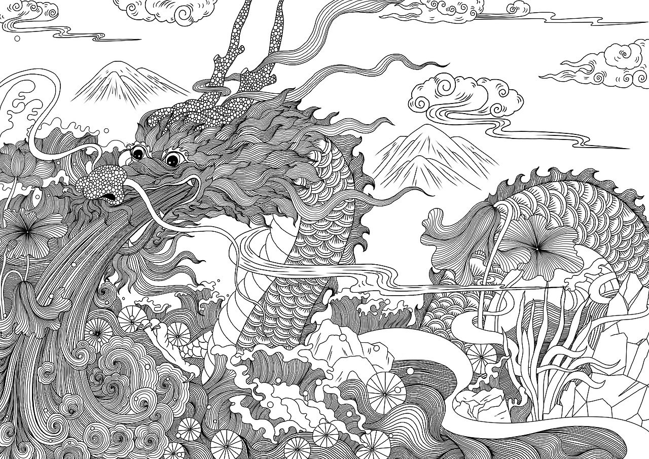 龙（图ZMTA3NTYwNTA0） - 商业插画 - 站酷设计师陈小橙CR原创素材 - 站酷ZCOOL