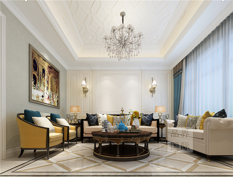 别墅样板间350平北欧设计效果图