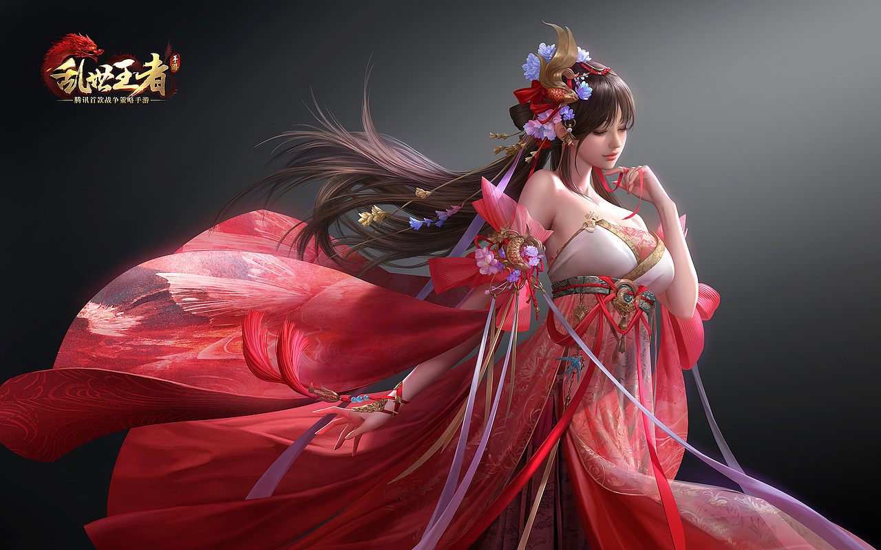 为游戏乱世王者创作的角色插画