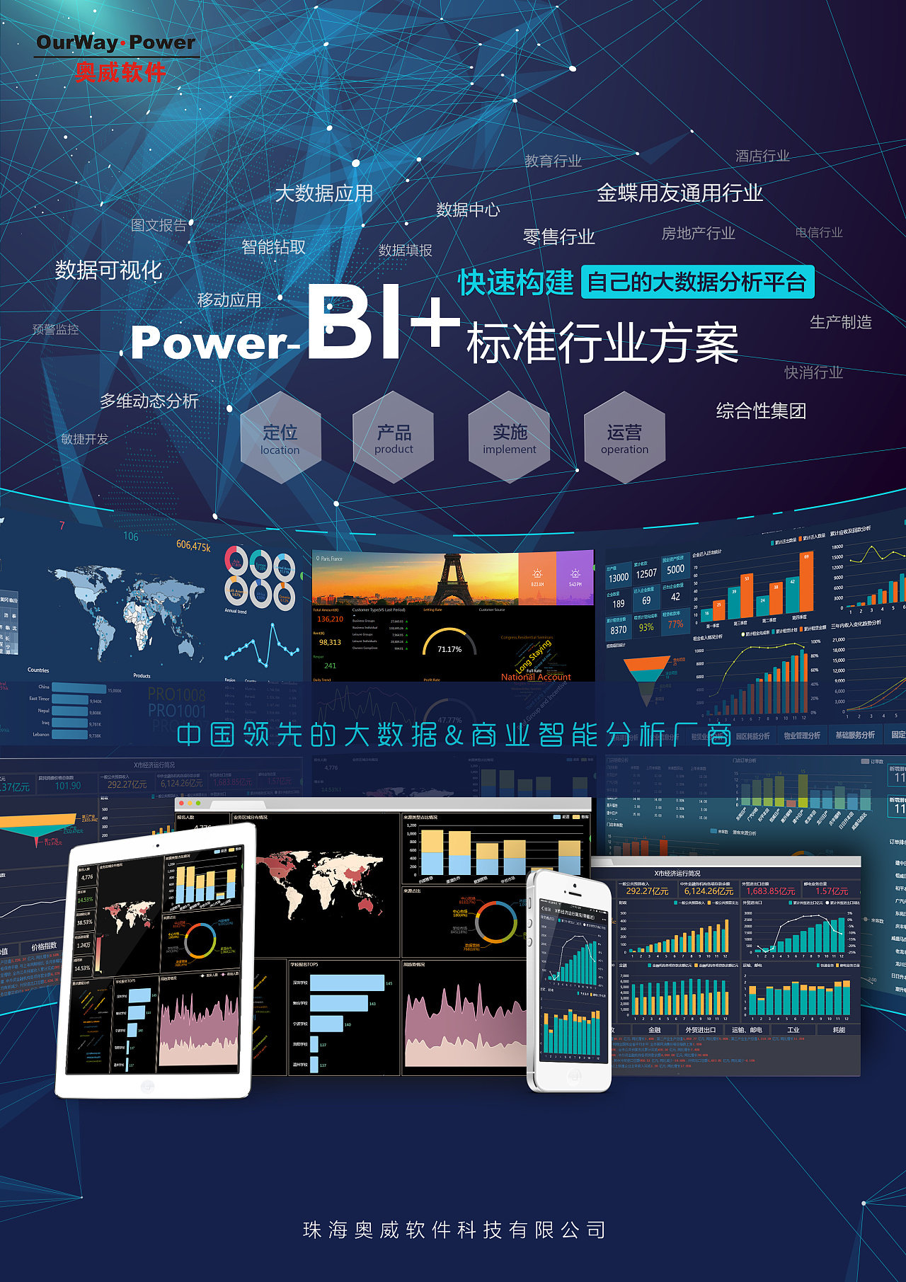 powerbi 标准方案快速构建自己的大数据分析平台|平面|海报|龙猫小飞