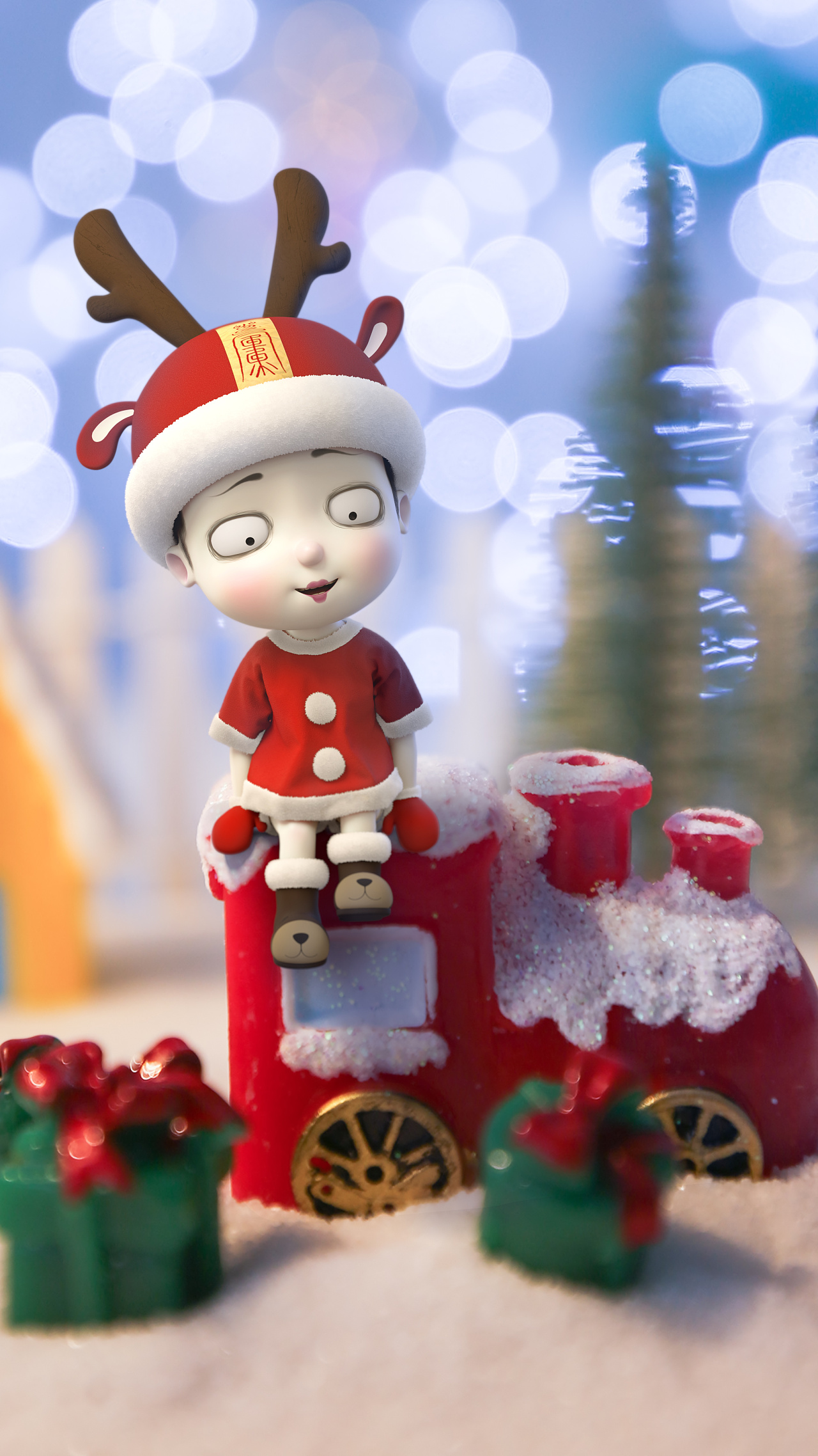 我那么可爱,能不能做你的圣诞礼物 | 僵小鱼圣诞壁纸