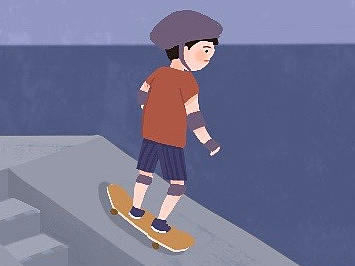 滑板插画（个人主页-ZNDYzMjE4NDQ=） - 创作习作 - 站酷设计师gwenne1989原创素材 - 站酷ZCOOL