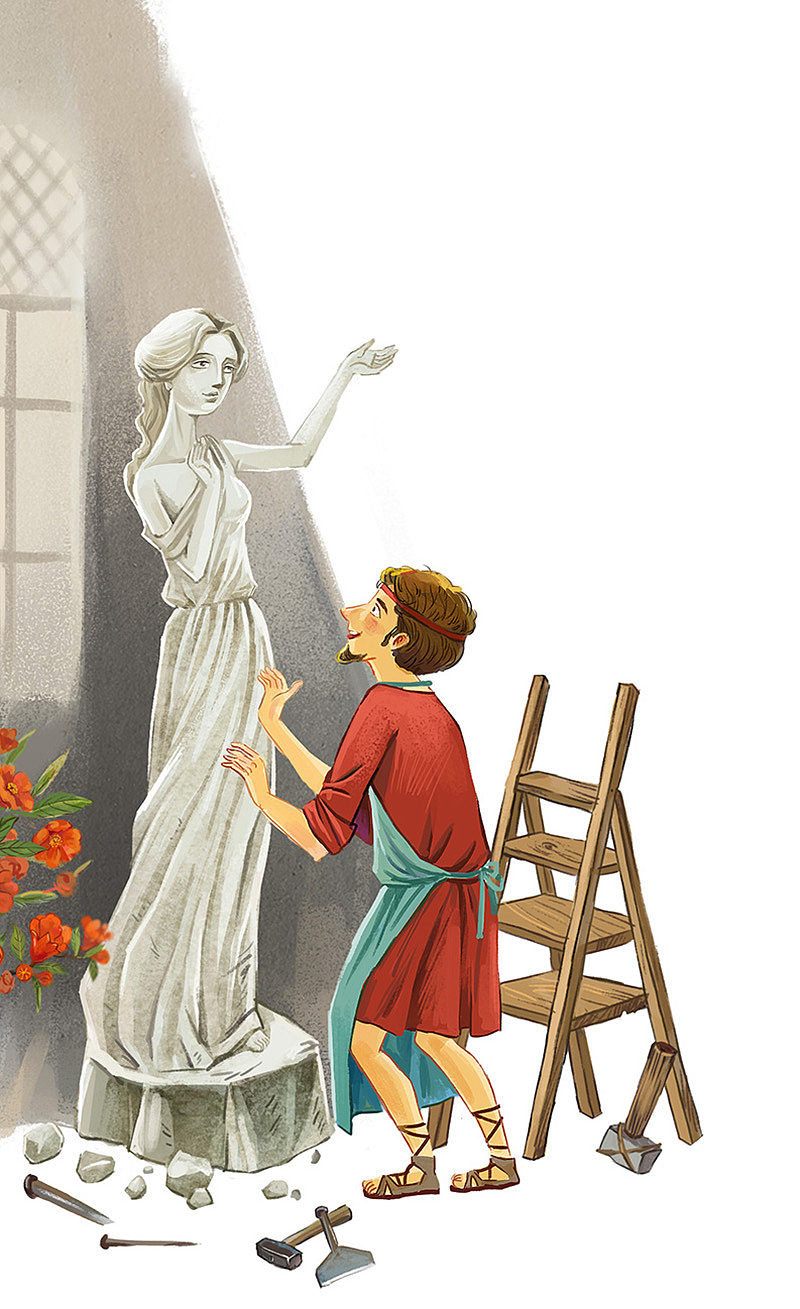 《古希腊神话》插图|插画|儿童插画|ameilili_原创作品-站酷(zcool)