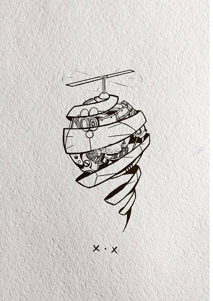 恶童原创纹身手稿请勿盗图