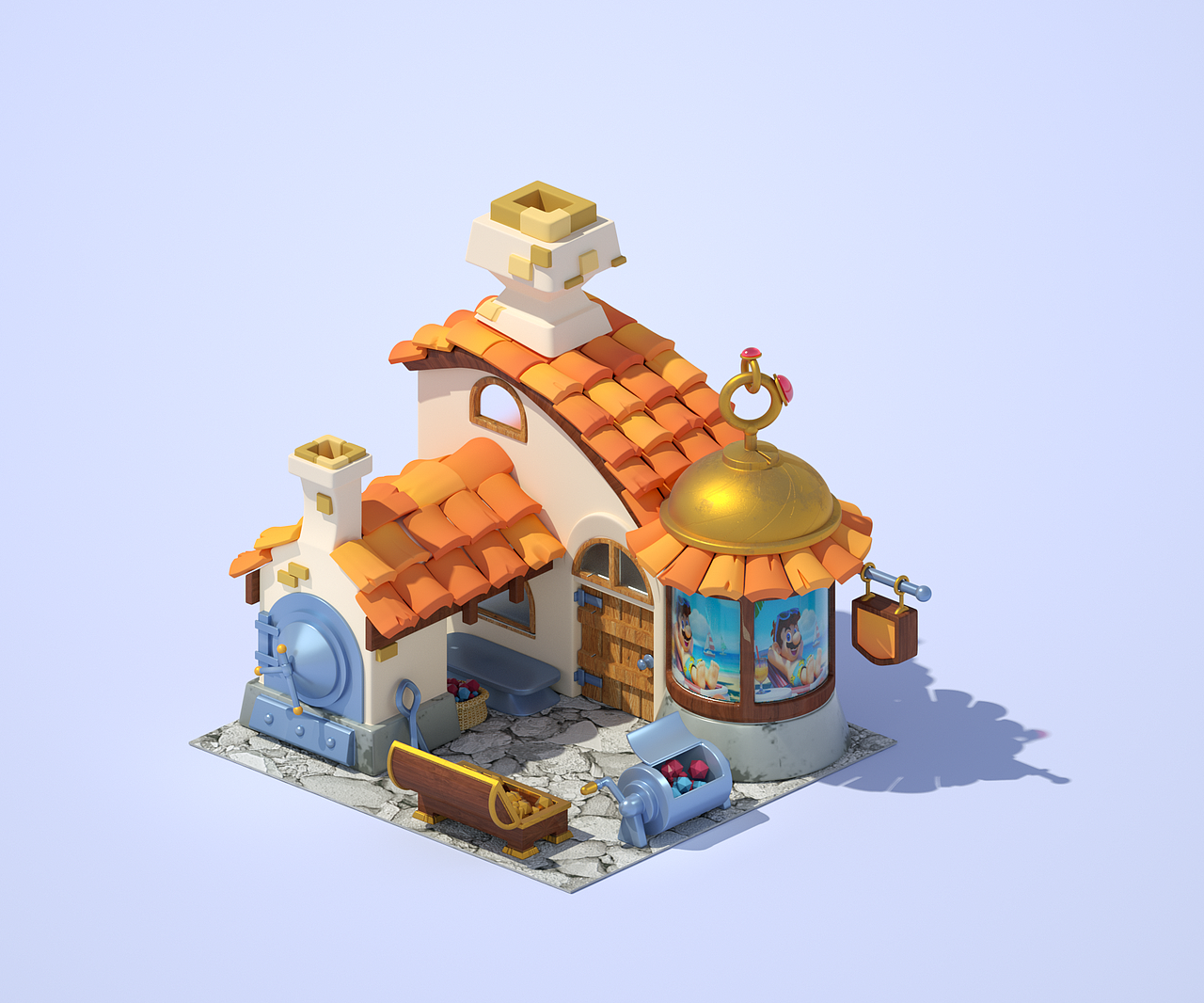 c4d场景建模练习