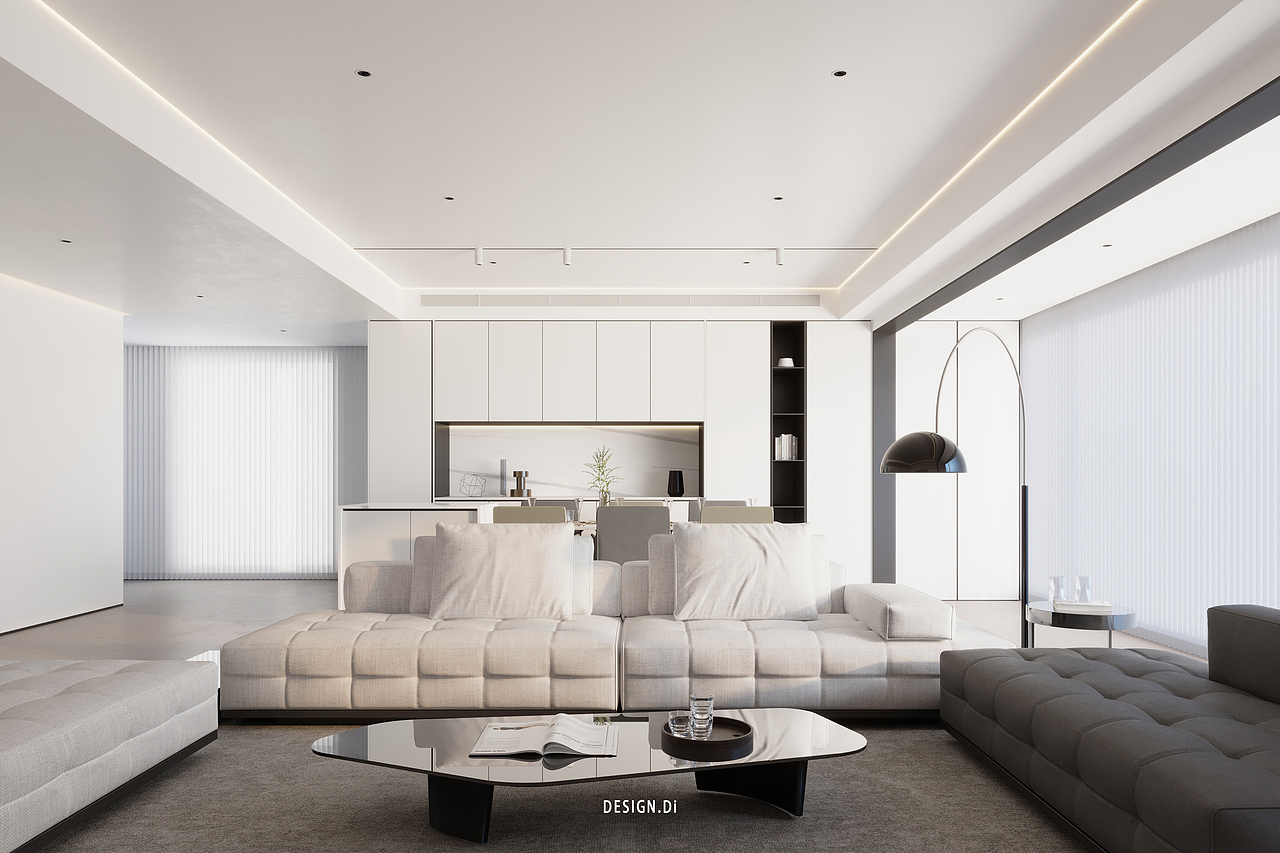 意式简约丨现代简约丨效果图设计丨平层丨奶油丨极简丨（图ZMzExNDQ2NzY0） - 家装设计 - 站酷设计师自由设计师丨迪原创素材 - 站酷ZCOOL