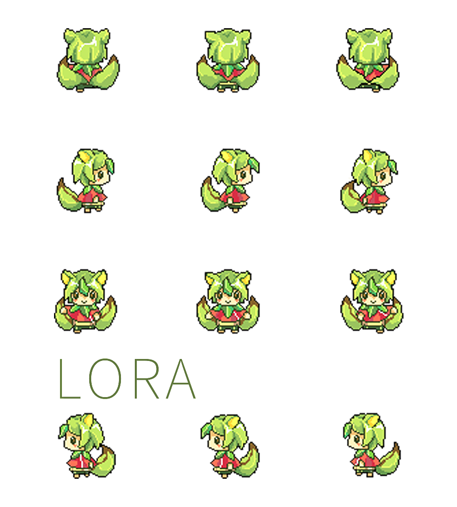 lora超正经游戏系列(同人（图ZMTA0ODAxMTQw） - 像素画 - 站酷设计师冰蓝圣女果原创素材 - 站酷ZCOOL