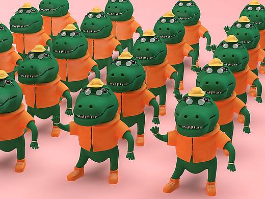 鳄鱼仔仔IP设计（个人主页-ZNTIwMzk0OTI=） - IP形象 - 站酷设计师理想之光Design原创素材 - 站酷ZCOOL