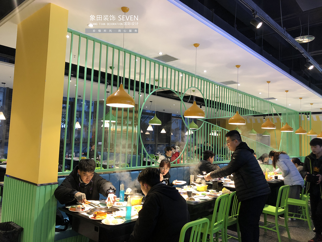 重庆自助烤肉店装修设计-钱小样渝北回兴蘭亭.新都汇店