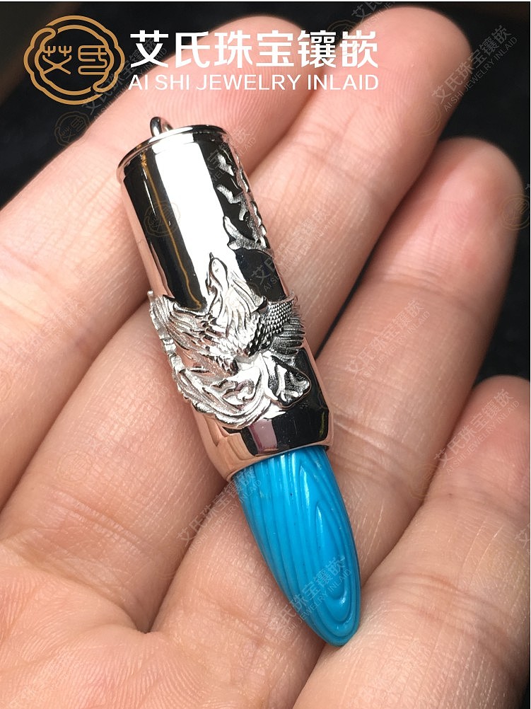 绿松石情侣吊坠，龙凤款。（图ZMTE1Mzk5MTc2） - 其他 - 站酷设计师艾氏珠宝镶嵌原创素材 - 站酷ZCOOL