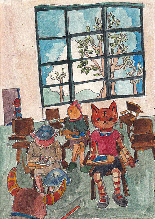 小老虎欢欢，听说还在不间断的上不同理论培训课，什么总分的概念，各种调理的理论。他相信，人的脑子是有无限潜力的。恩，一直觉得小老虎是那么多小伙伴中最具有远见与野心的，要成就现在的自己嘛，心存高远，乐活当下。