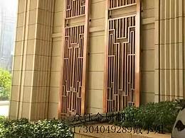 新中式玄关花格 装饰镂空创意屏风 酒店金属隔断来图定制