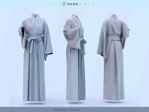 学生作品  marvelous designer服装练习