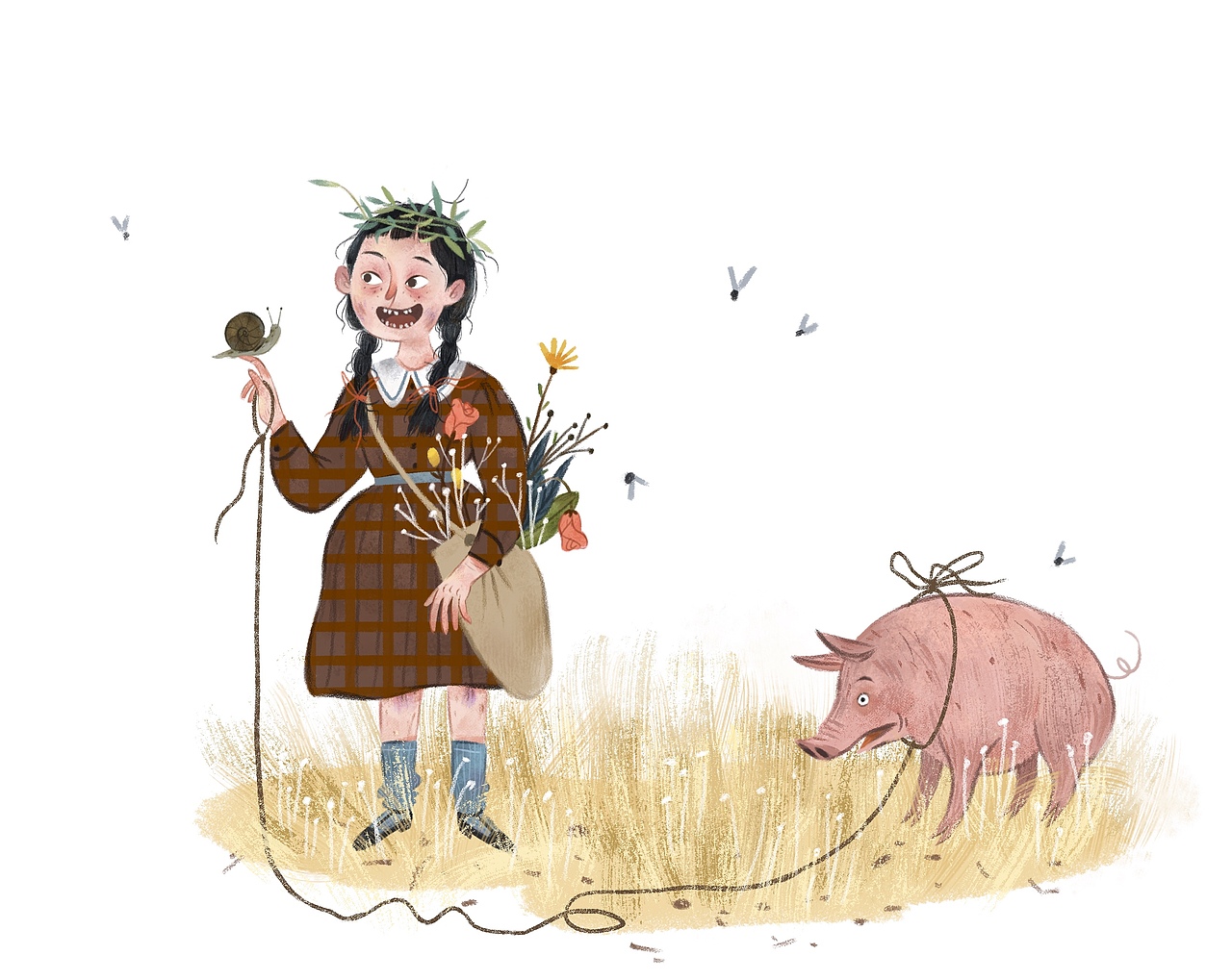 遛猪猪[xyj得意]（图ZMTM1MTk0OTIw） - 创作习作 - 站酷设计师江江兔原创素材 - 站酷ZCOOL