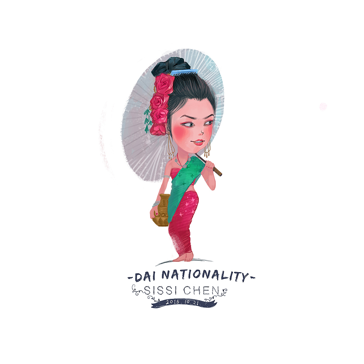 民族系列（图ZMzY1NzAwMjQ=） - 商业插画 - 站酷设计师sissichen原创素材 - 站酷ZCOOL