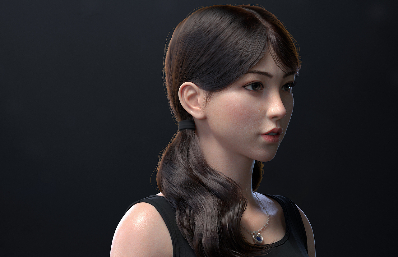 cg写实美型角色《叶未央》