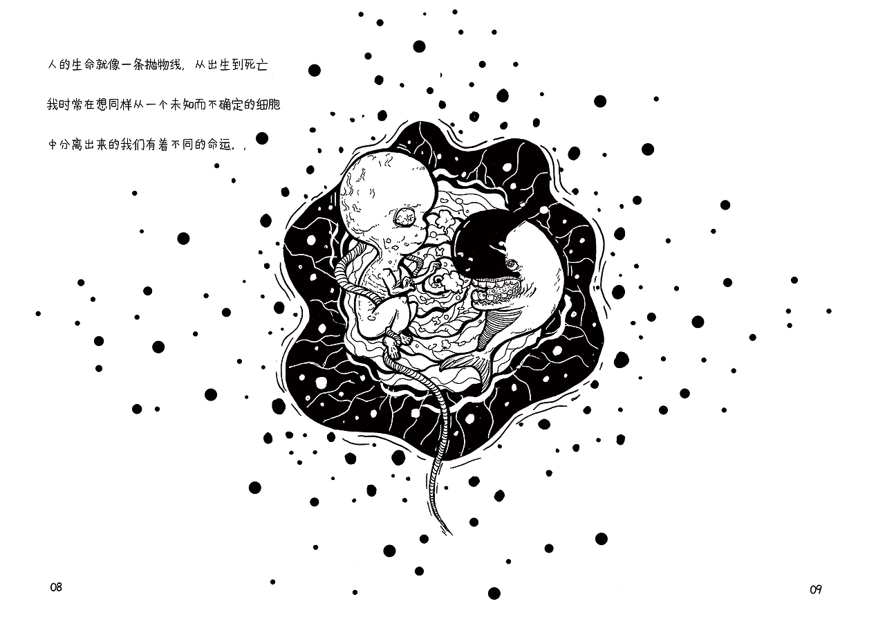 “怪兔四年”原创绘本书籍毕业设计作品#青春答卷2017#(图ZNzg5ODU2NDA=) - 艺术插画 - 站酷设计师阿纳与梦原创素材 - 站酷ZCOOL