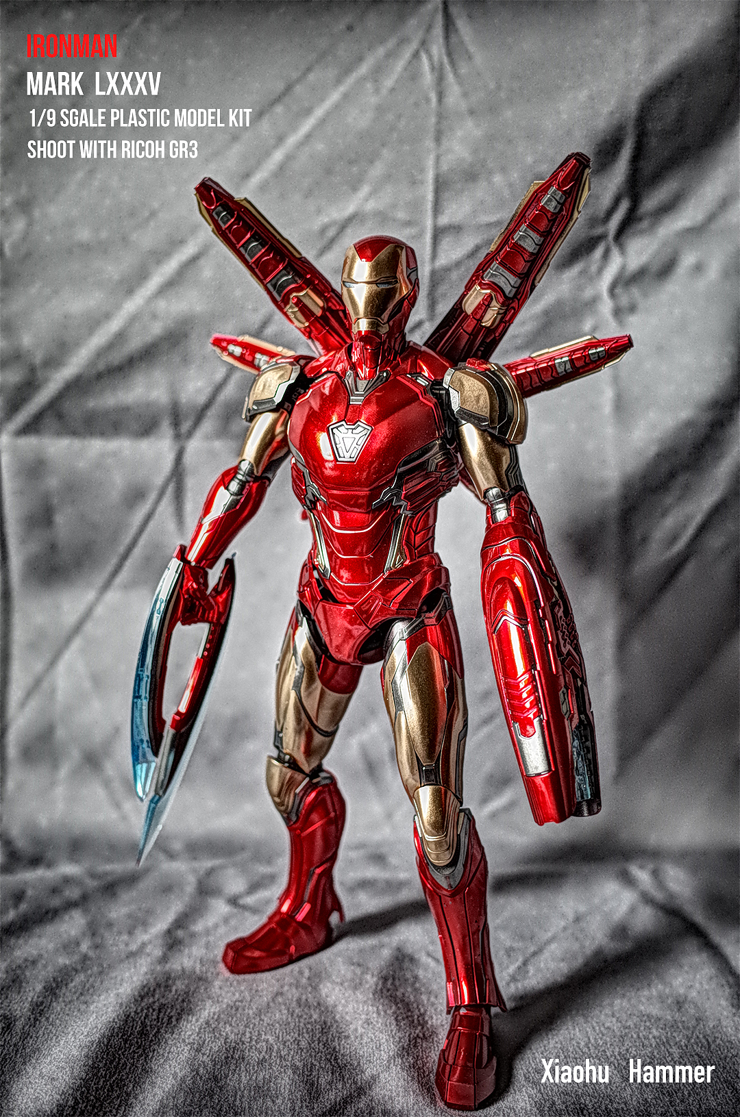御模道钢铁侠mk85普通版伪电镀喷涂|手工艺|手办/模玩|xiaohu_hammer