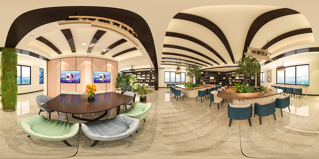 1992效果图--图书馆全景（图ZMTcxMzQxMjM2） - 家装设计 - 站酷设计师1992效果图汉堡原创素材 - 站酷ZCOOL