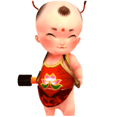 肚兜娃娃表情3D（图ZODE4MjE3Mjg=） - 网络表情 - 站酷设计师蘑菇家原创素材 - 站酷ZCOOL