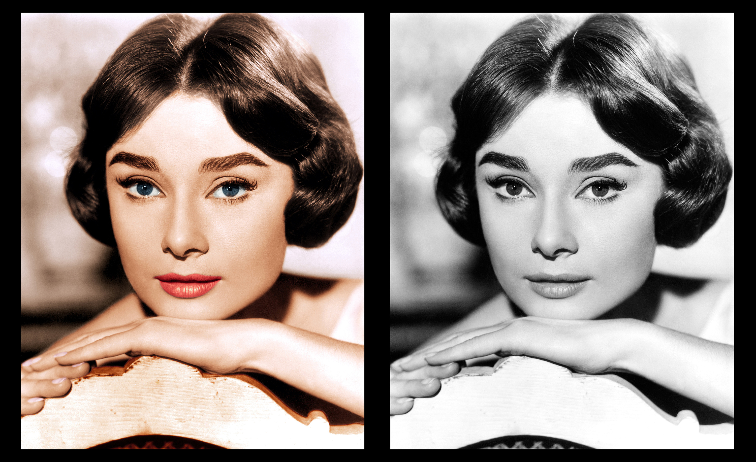 黑白人像照上色