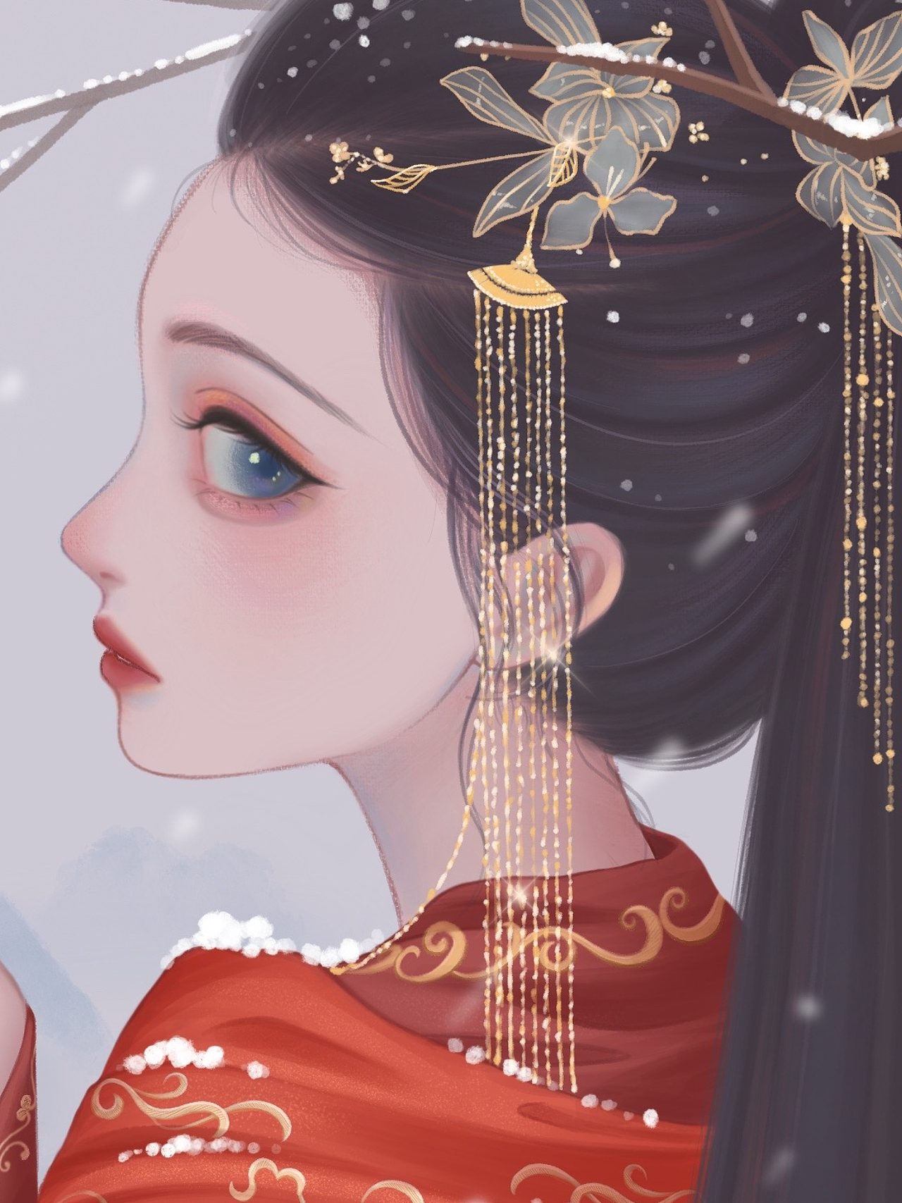 郁色古风少女四季:冬