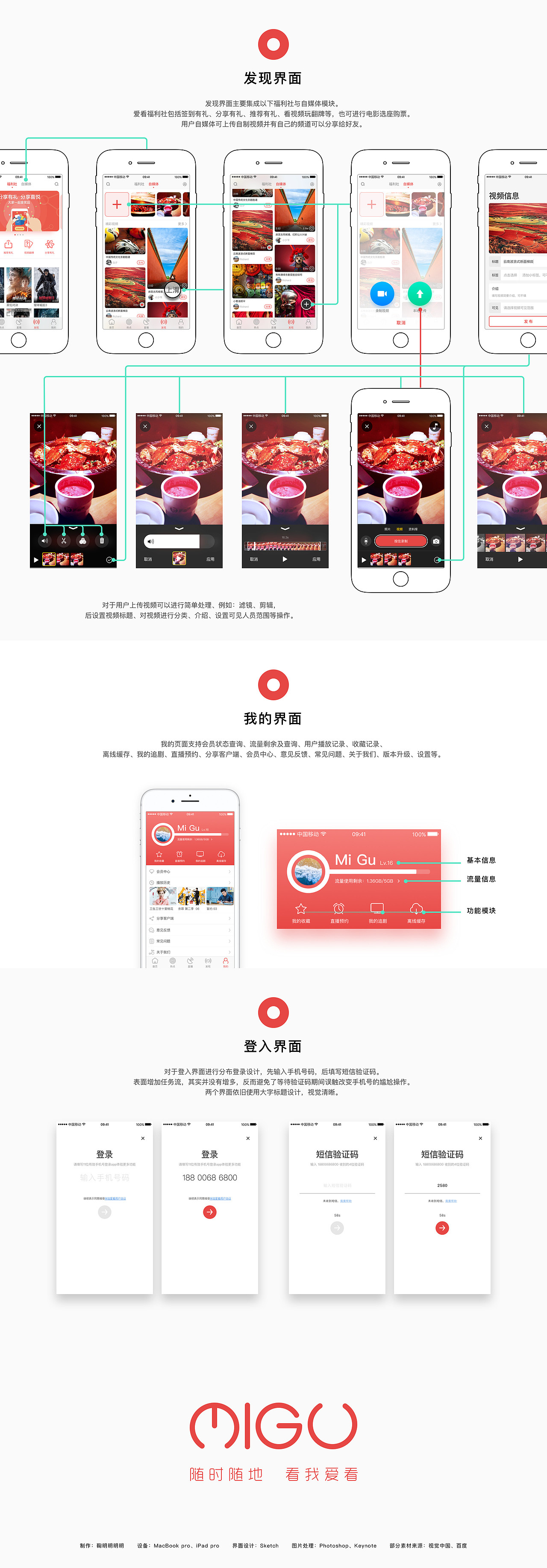 咪咕爱看App再设计（图ZOTMzNDE1MDQ=） - APP界面 - 站酷设计师设计菜鸟小明原创素材 - 站酷ZCOOL